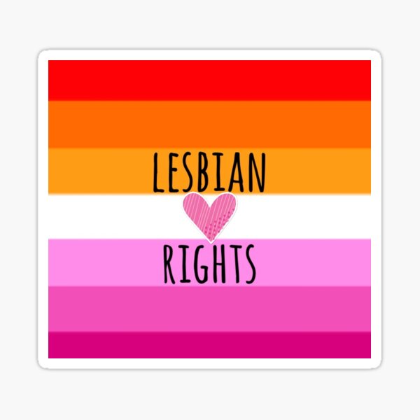 Lesbian Pride Sticker For Sale By Sorryimmae Redbubble 5623