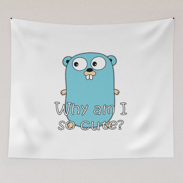 Item preview, Go Lang - Why am I so cute? designed and sold by codingpotato.