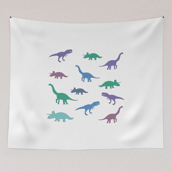 Item preview, dinosaur silouhette pattern designed and sold by Catcrea.