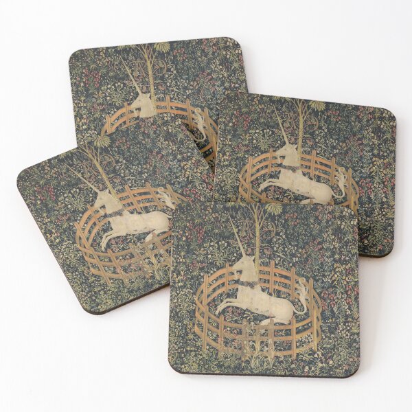 The Unicorn in Captivity Coasters (Set of 4)