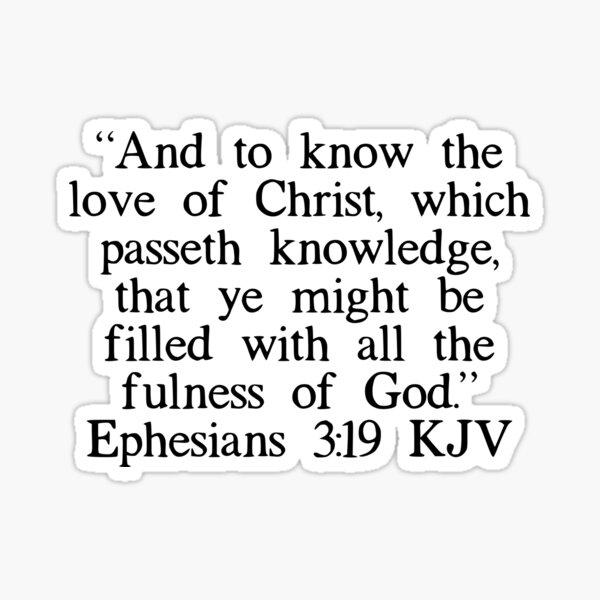 Item preview, Ephesians 3:19 KJV designed and sold by IBMClothing.