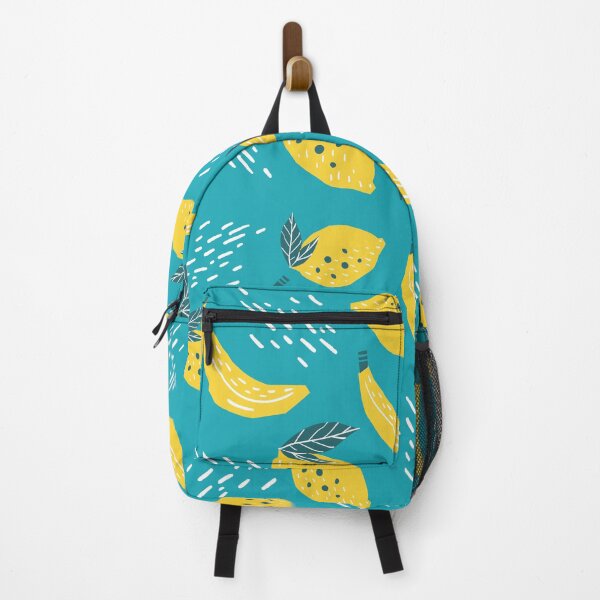 Item preview, Turquoise banana and lemon fruit pattern gift design designed and sold by Michael Schmidt.