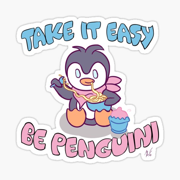 Teeny Linguine Penguini Sticker