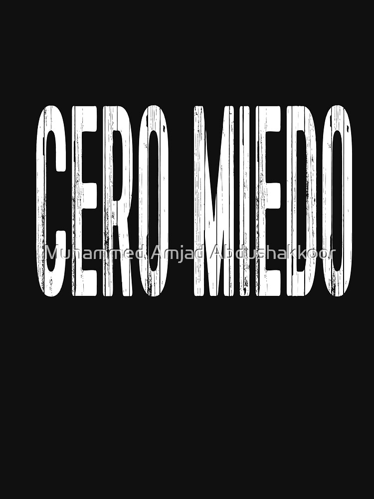 "Cero Miedo Pentagon Jr Mexico Vintage Quote" Tshirt by AmjadMA5 Redbubble