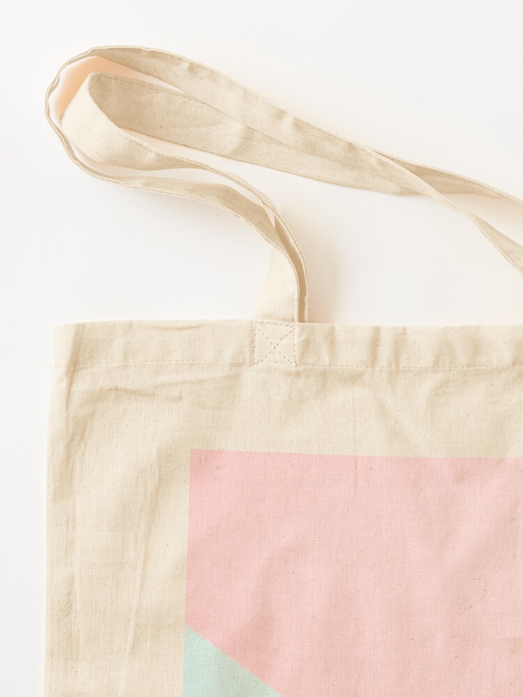 Pastel Color Block Tote Bag