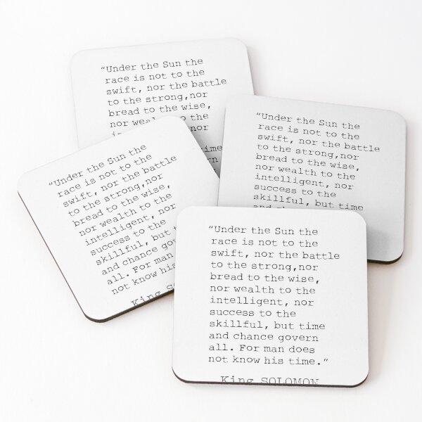 Item preview, Under the sun the race is not to the swift, nor the battle to the strong.. designed and sold by Ariana Mila -  Awesome quotes.
