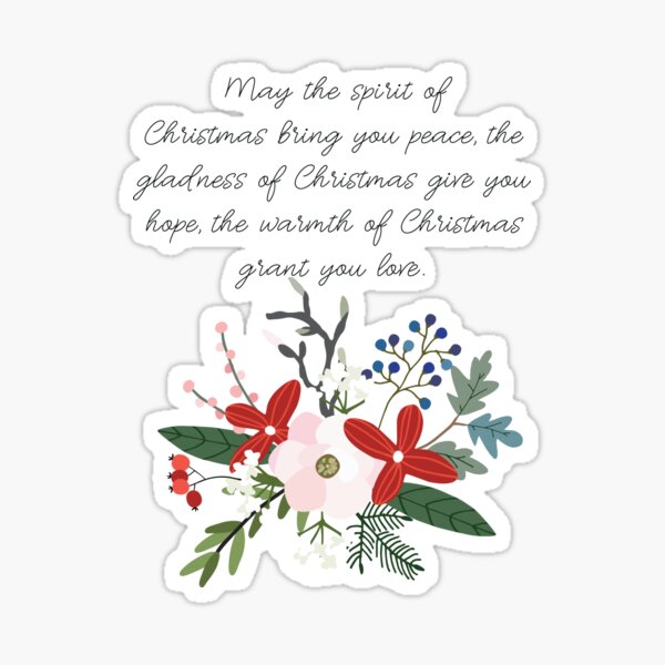 Spirit of Christmas Sticker
