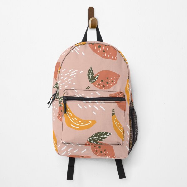 Item preview, Peach pink banana and strawberry pattern gift design designed and sold by Michael Schmidt.