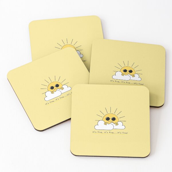 Item preview, Sunny Day Funny Sad Sun Everythings Fine Its Fine Artwork designed and sold by CreatedbyJR.