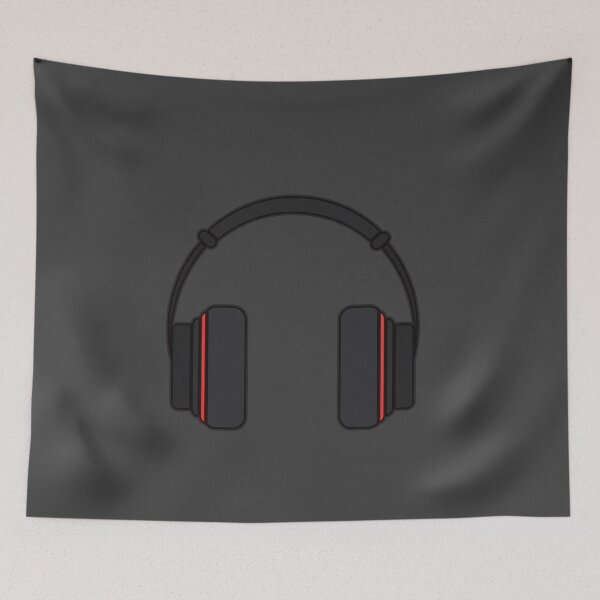 Item preview, Black Head phones designed and sold by AGDesignstore.