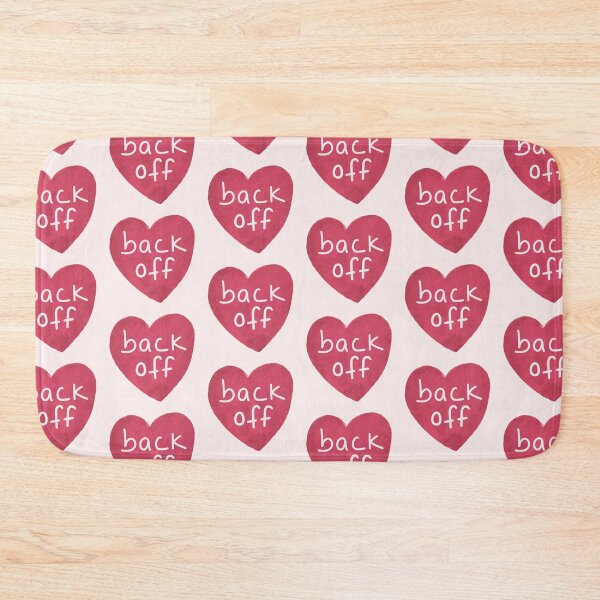 Item preview, Back Off In a Heart, Sarcasm Quote designed and sold by ravenmandyshop.