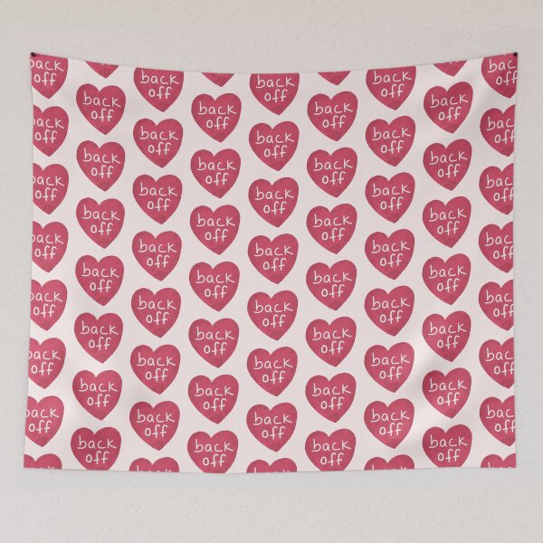 Item preview, Back Off In a Heart, Sarcasm Quote designed and sold by ravenmandyshop.