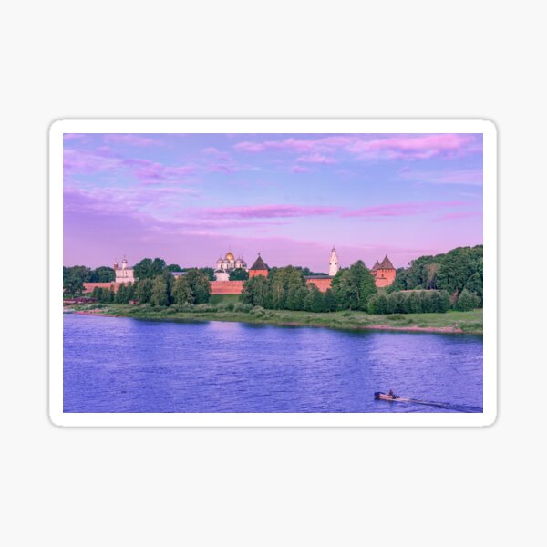 Novgorod at dawn Sticker