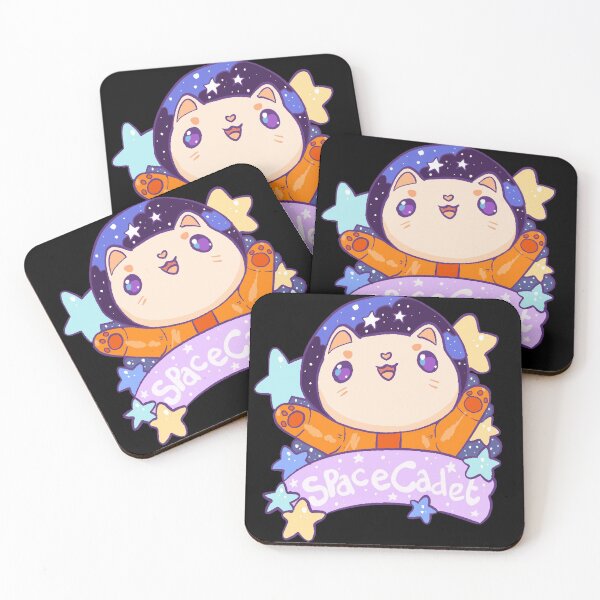 Item preview, Space Cadet, Kawaii, Cute Star Cat Astronaut Pastel designed and sold by CraftyMartenArt.