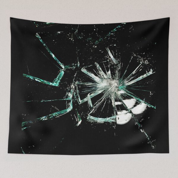 Item preview, broken glass on a black background designed and sold by photo123pro.