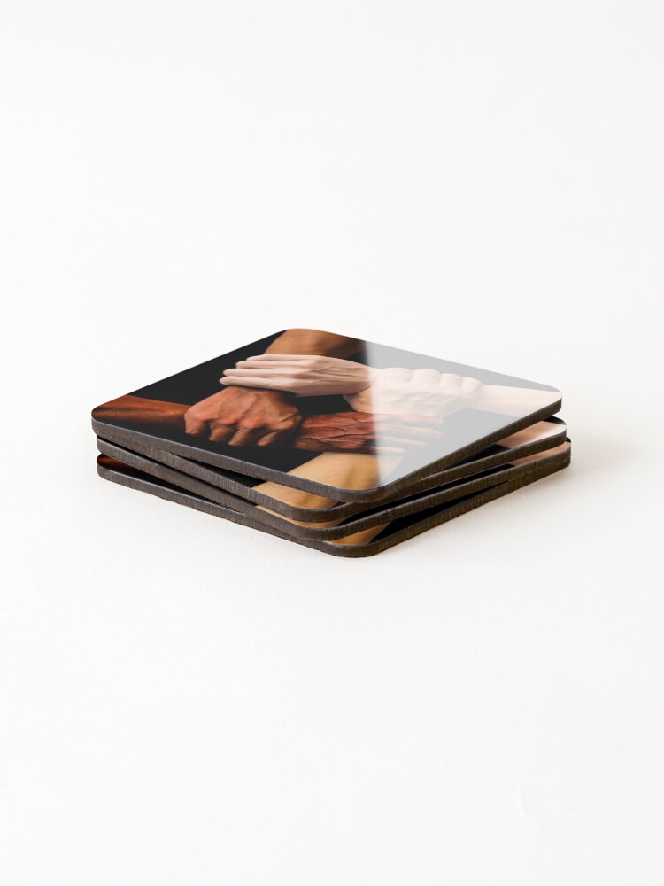 Thumbnail 4 of 5, Coasters (Set of 4), Stop Racism designed and sold by BoumaTech.