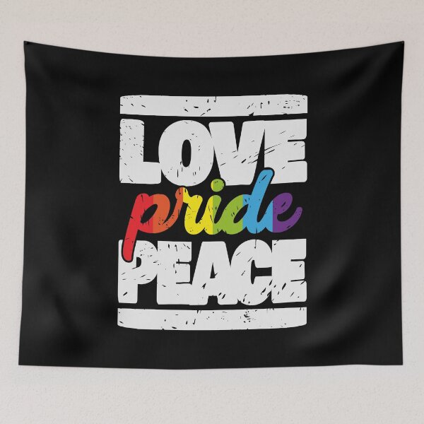 Item preview, LOVE PRIDE PEACE designed and sold by Dwarf-Monkey.