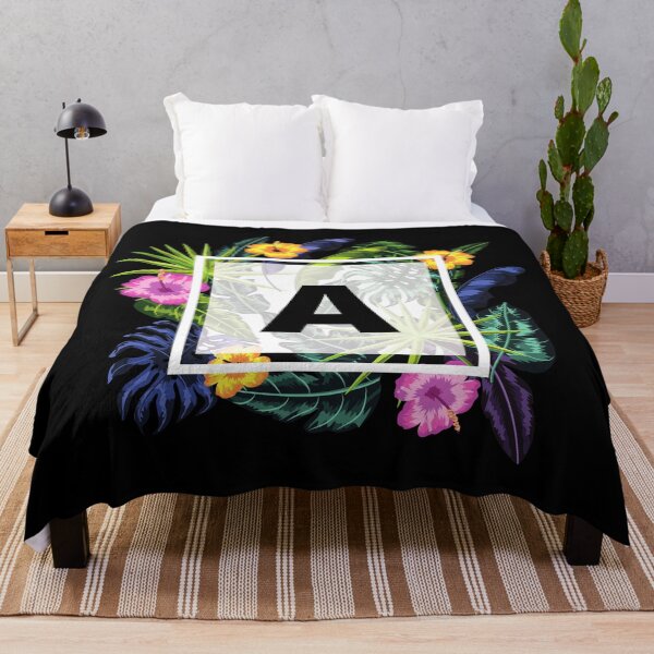 Item preview, Floral Tropical Letter A designed and sold by LamV.