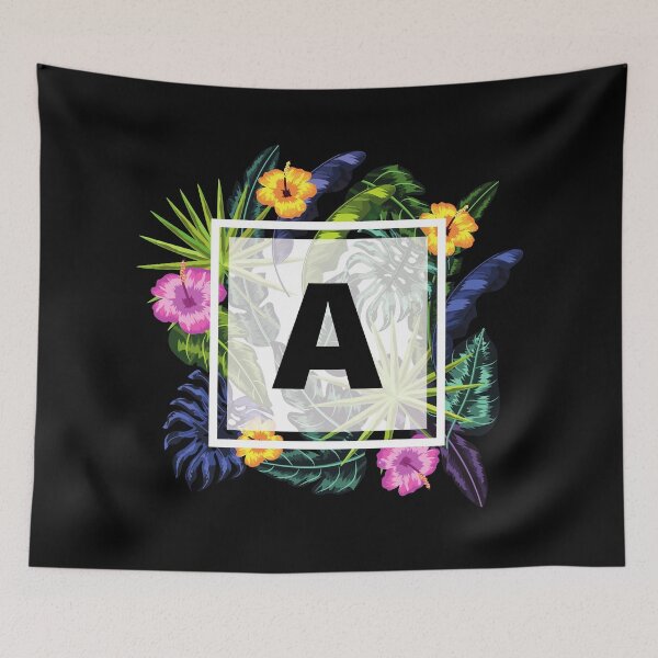 Item preview, Floral Tropical Letter A designed and sold by LamV.