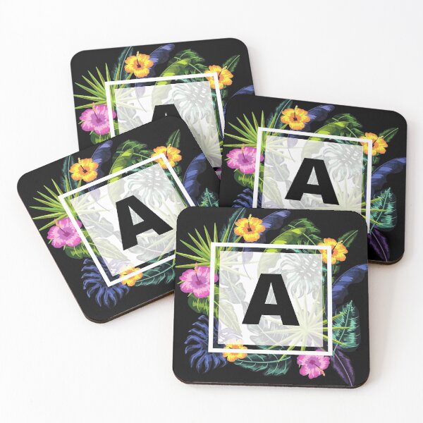 Item preview, Floral Tropical Letter A designed and sold by LamV.