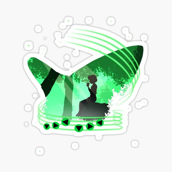 Ocarina Melodies - Saria's Song Sticker for Sale by Delightype