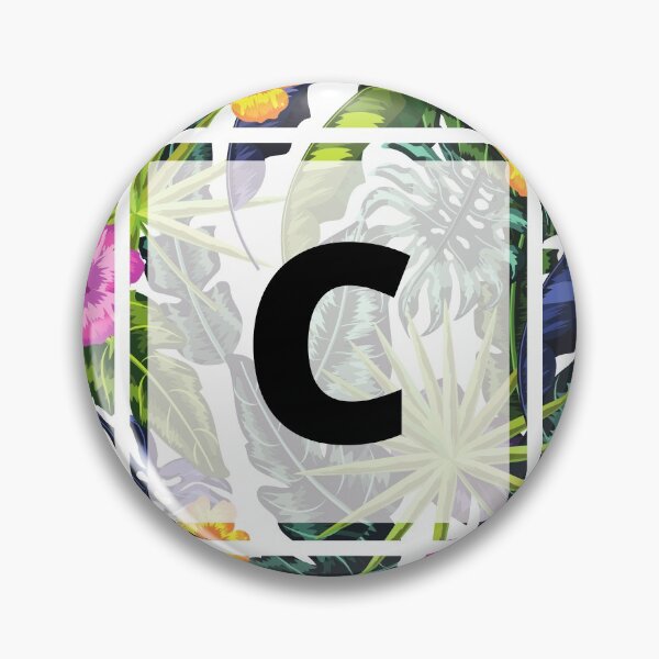 Item preview, Floral Tropical Letter C designed and sold by LamV.