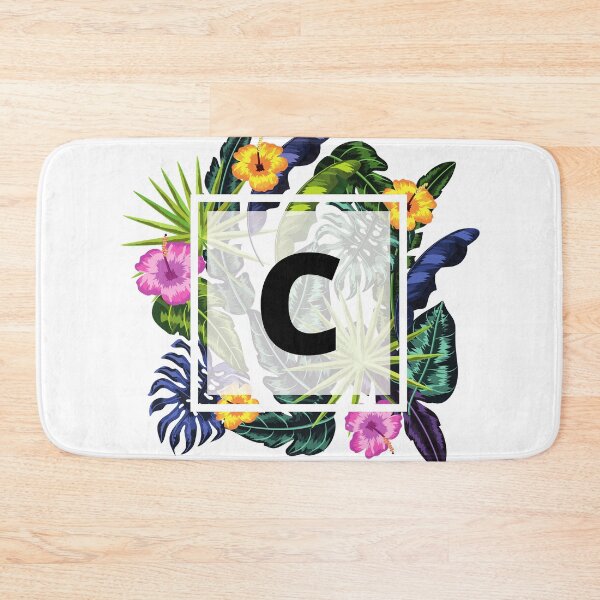 Item preview, Floral Tropical Letter C designed and sold by LamV.