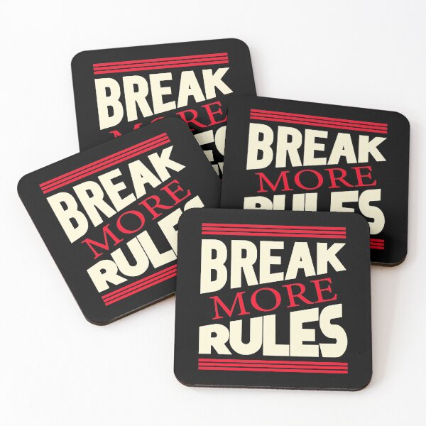 Item preview, BREAK MORE RULES designed and sold by Dwarf-Monkey.