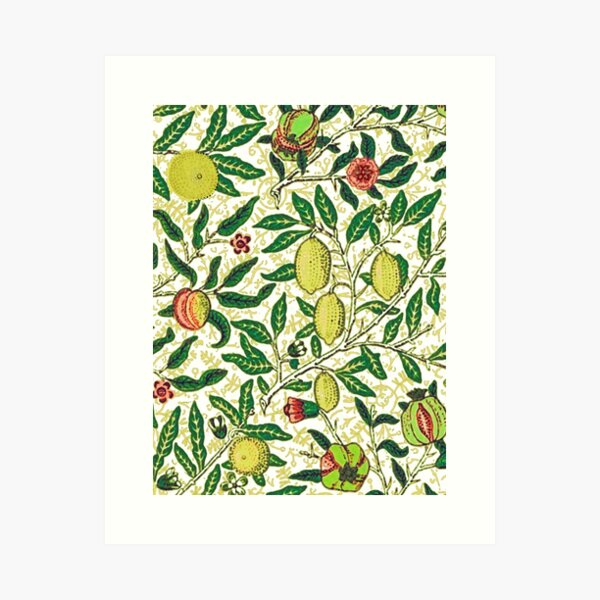 Item preview, William Morris Lemons and Pomegranates designed and sold by Marymarice.