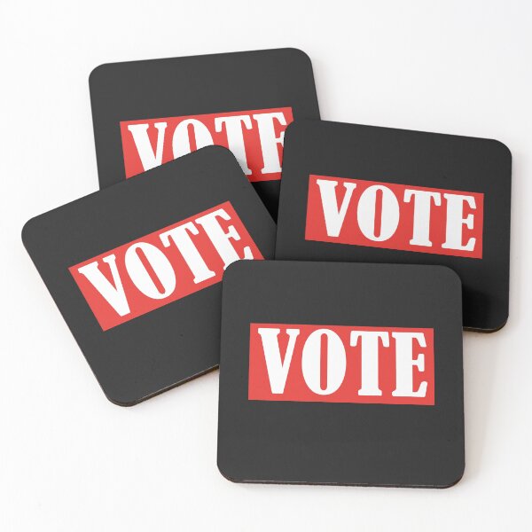Item preview, Vote- Simple Red and White Text Design designed and sold by EvaWolf.