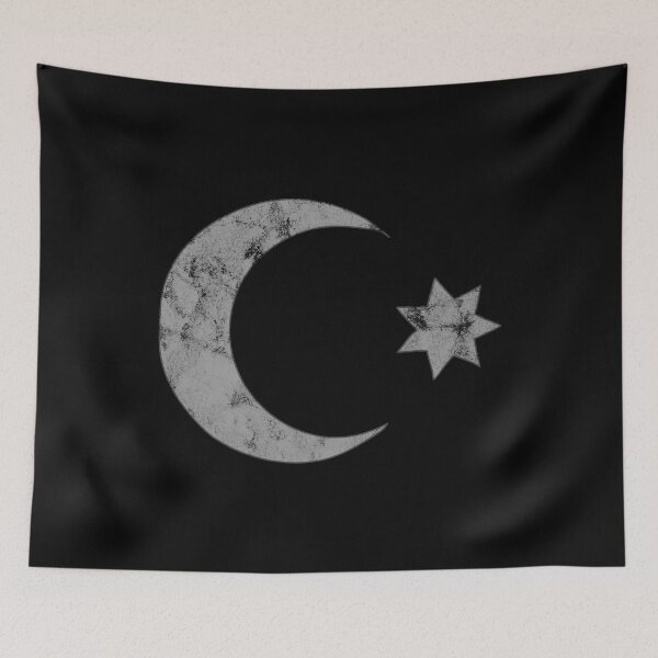 Item preview, Distressed Ottoman Empire - B&W Country Flag - Dynasty designed and sold by DeWinnes.