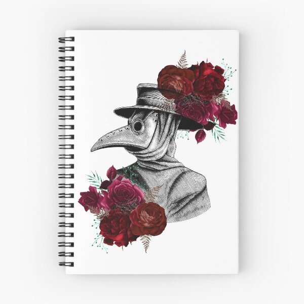 Item preview, Vintage Plague Doctor and Roses  designed and sold by jpjournals.