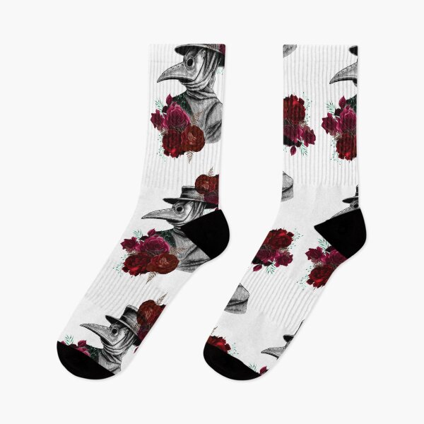 Item preview, Vintage Plague Doctor and Roses  designed and sold by jpjournals.
