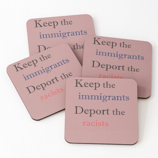 Item preview, Keep the Immigrants Deport the Racist designed and sold by FarzT.