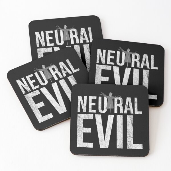 Item preview, Distressed Neutral Evil - B&W Scarecrow Text - Roleplaying designed and sold by DeWinnes.