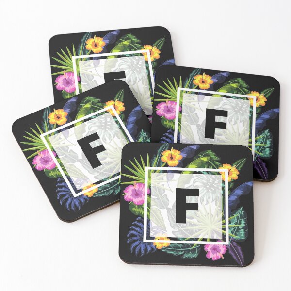Item preview, Floral Tropical Letter F designed and sold by LamV.
