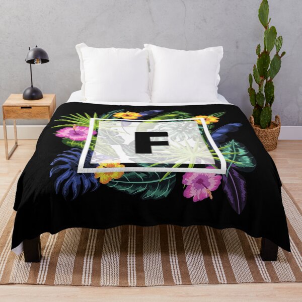 Item preview, Floral Tropical Letter F designed and sold by LamV.