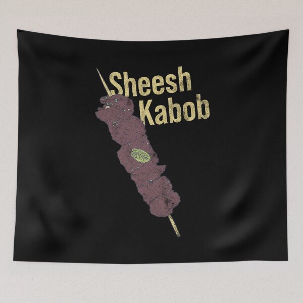 Item preview, Distressed Kebab - Sheesh Kabob - Meat Lover designed and sold by DeWinnes.