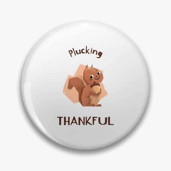 Item preview, Plucking Thankful | Thanksgiving Holiday | Cute Squirrel Cartoon | Autumn Harvest  designed and sold by Ainbowz-Artwork.