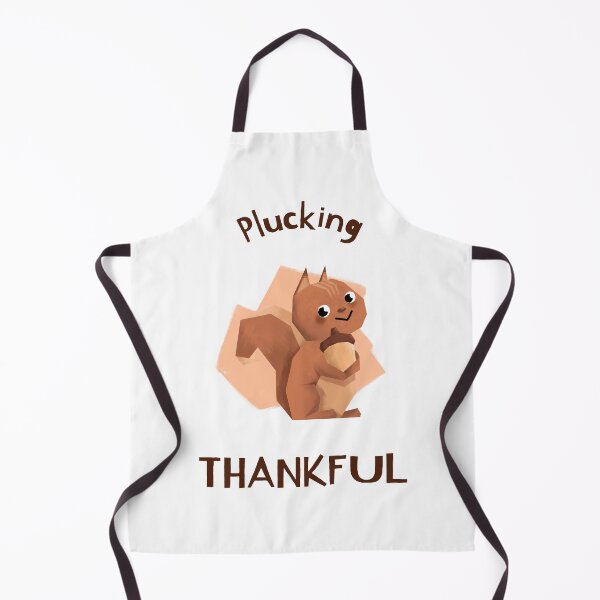 Item preview, Plucking Thankful | Thanksgiving Holiday | Cute Squirrel Cartoon | Autumn Harvest  designed and sold by Ainbowz-Artwork.