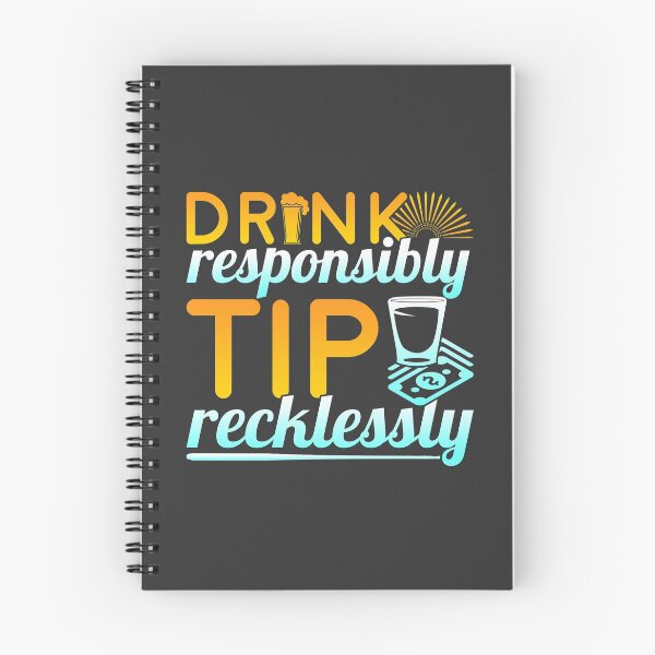 Item preview, Drink Responsibly Bartender Barmaid Cocktail designed and sold by DamnGoodDesign.