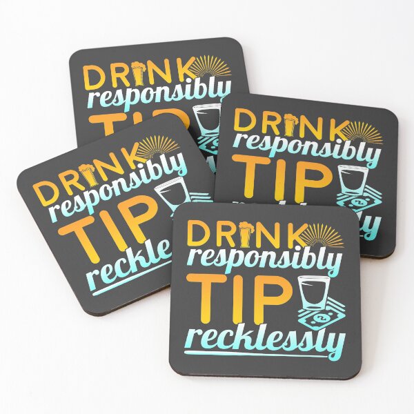 Item preview, Drink Responsibly Bartender Barmaid Cocktail designed and sold by DamnGoodDesign.