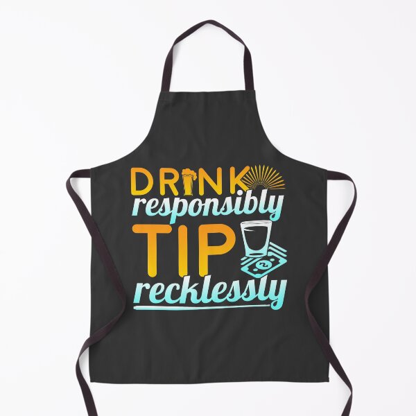 Item preview, Drink Responsibly Bartender Barmaid Cocktail designed and sold by DamnGoodDesign.