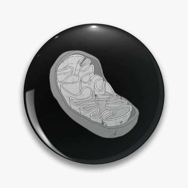 Item preview, Distressed Mitochondria - B&W Graphic - Membrane designed and sold by DeWinnes.