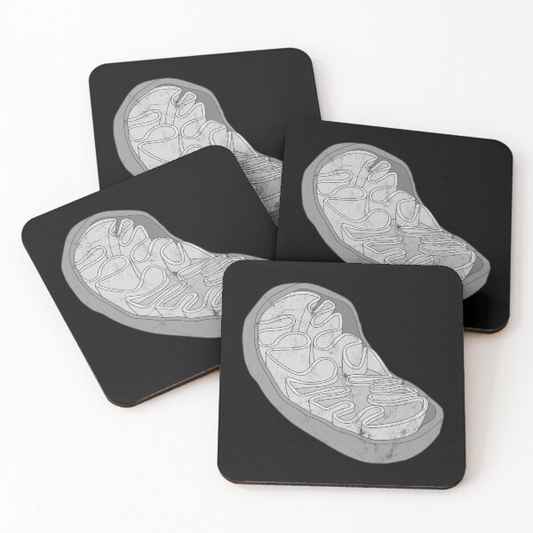 Item preview, Distressed Mitochondria - B&W Graphic - Membrane designed and sold by DeWinnes.