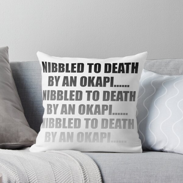 Item preview, Nibbled To Death By An Okapi (Black Fade) designed and sold by Punk 'n Stuff.