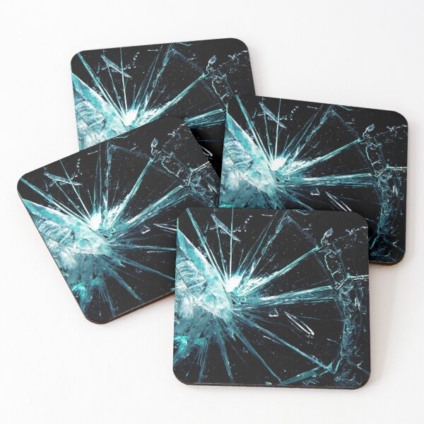 Item preview, broken glass on a black background designed and sold by photo123pro.