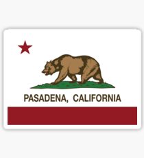 Pasadena California Republic Flag Sticker