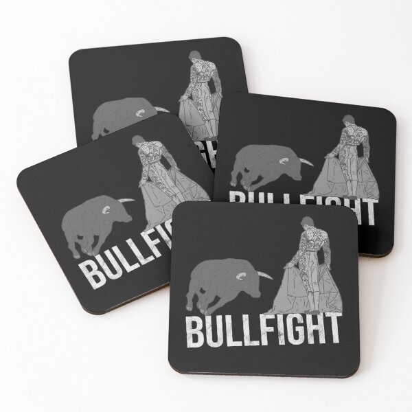 Item preview, Corridas de toros angustiadas - Texto de corrida en blanco y negro - Toro Matador designed and sold by DeWinnes.