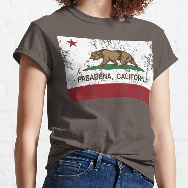 Pasadena California Republic Flag Distressed Classic T-Shirt